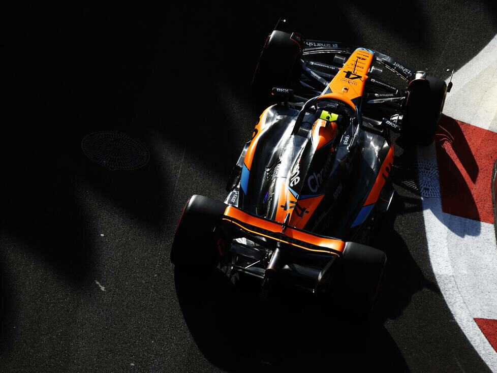 Lando Norris (McLaren MCL60) beim Formel-1-Qualifying in Aserbaidschan 2023