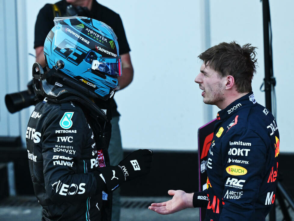 George Russell, Max Verstappen