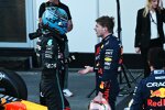 George Russell (Mercedes) und Max Verstappen (Red Bull) 
