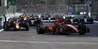 Die Startphase beim Formel-1-Rennen in Baku 2023