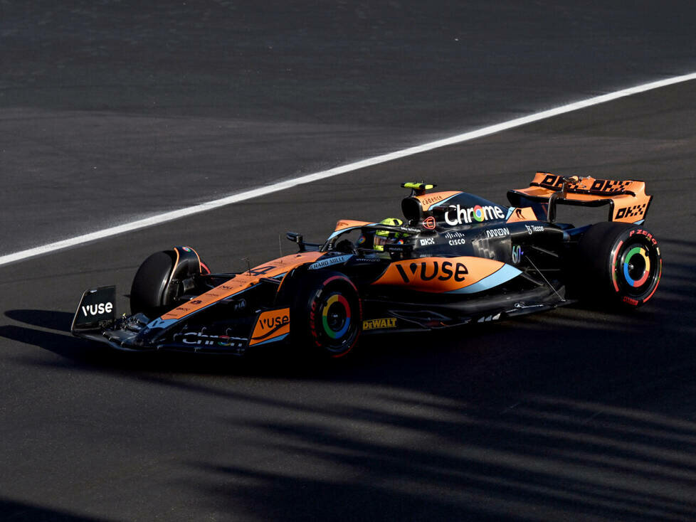 Lando Norris (McLAren MCL60) im Qualifying zum Formel-1-Rennen in Aserbaidschan 2023