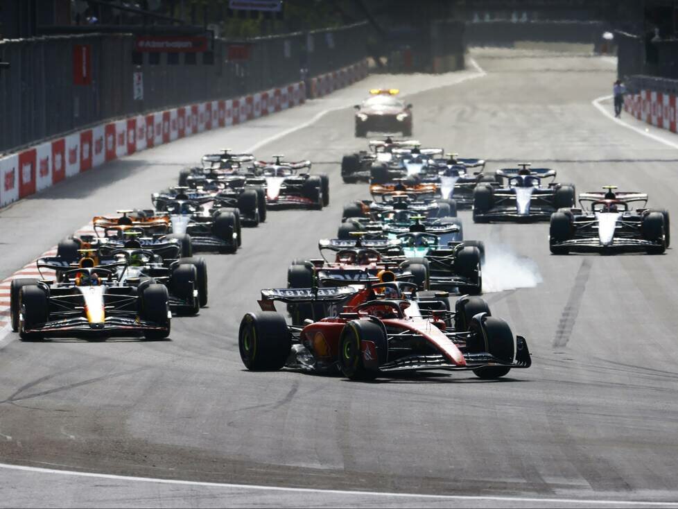 Charles Leclerc, Max Verstappen, Sergio Perez, Carlos Sainz