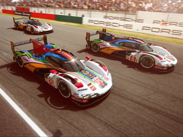 Titel-Bild zur News: Rendering Porsche 963 in der Sonderlackierung für die 24 Stunden von Le Mans 2023