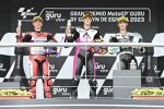 Ivan Ortola (MTA Racing), David Alonso (Aspar) und Jaume Masia (Leopard) 