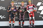 Sam Lowes (Marc VDS), Pedro Acosta (KTM Ajo) und Jake Dixon (Aspar) 