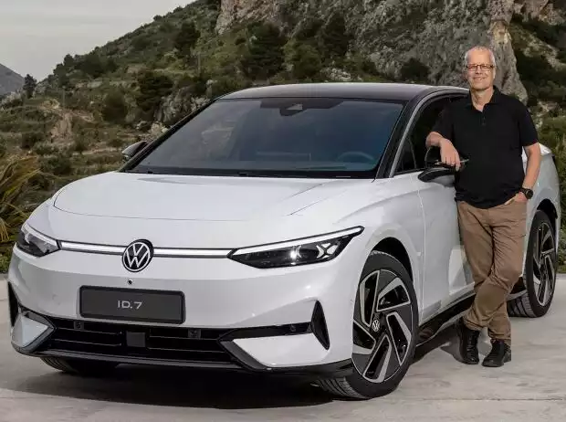 VW ID.7 ungetarnt (2023) Titel-Bild zur News: VW ID.7 ungetarnt (2023)