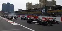 Die Startphase beim Formel-1-Rennen 2023 in Baku