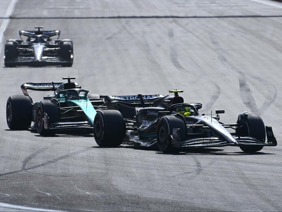 Lewis Hamilton, Lance Stroll, George Russell
