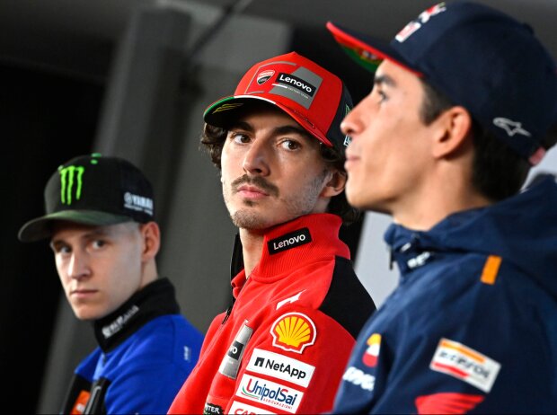 Marc Marquez, Francesco Bagnaia, Fabio Quartararo Marc Marquez, Francesco Bagnaia, Fabio Quartararo