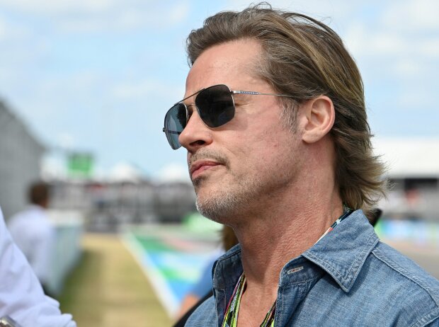 Titel-Bild zur News: Brad Pitt vor dem Formel-1-Rennen in Austin 2022