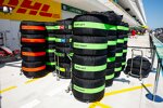 Formel-1-Reifen in Reifenheizdecken