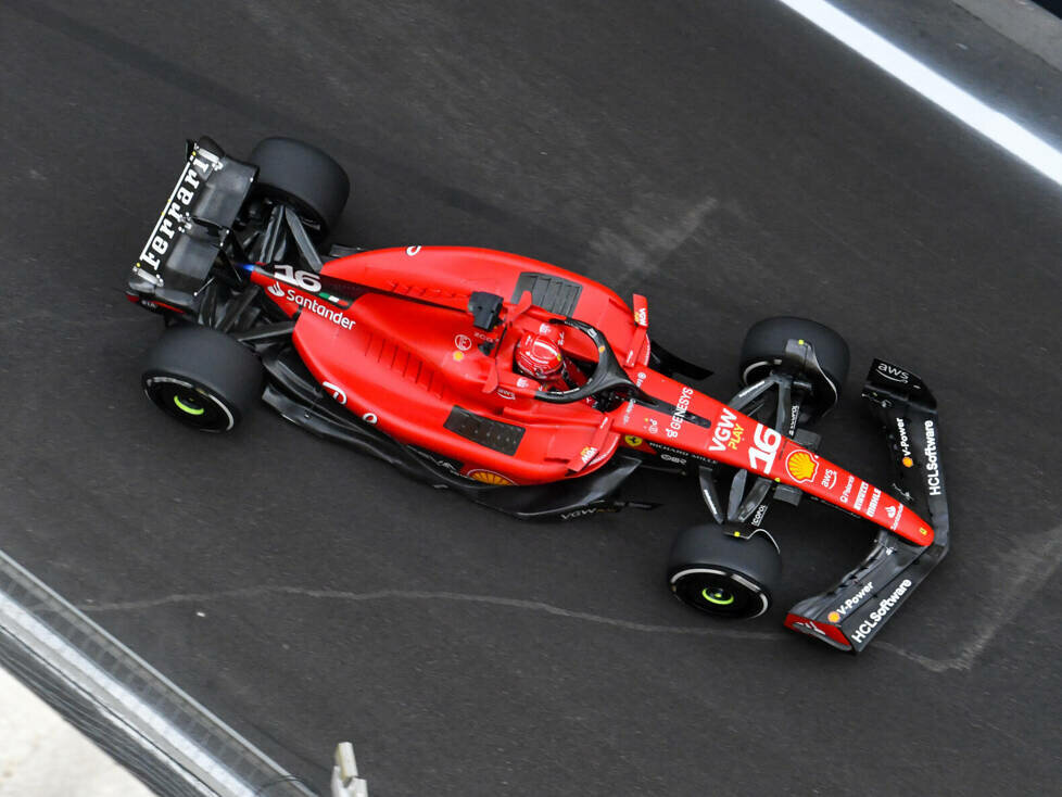 Charles Leclerc (Ferrari) beim Formel-1-Rennen in Aserbaidschan 2023