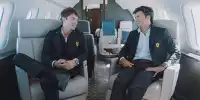 Charles Leclerc und Carlos Sainz im Privatjet