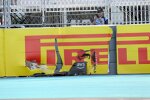 Unfallstelle von Charles Leclerc (Ferrari) 