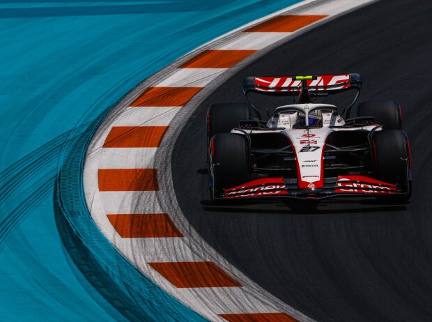 Titel-Bild zur News: Nico Hülkenberg (Haas VF-23) im Qualifying zum Formel-1-Rennen in Miami 2023