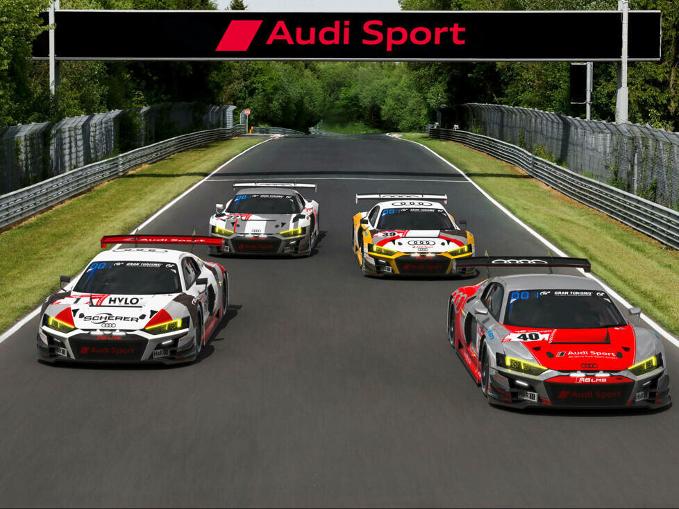 Sonderdesigns von Audi für die 24h Nürburgring 2023 (Computergrafik)