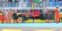 Das Unfallauto von Charles Leclerc nach einem Crash beim Miami-Grand-Prix 2023