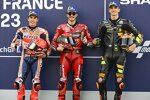 Francesco Bagnaia (Ducati), Marc Marquez (Honda) und Luca Marini (VR46) 