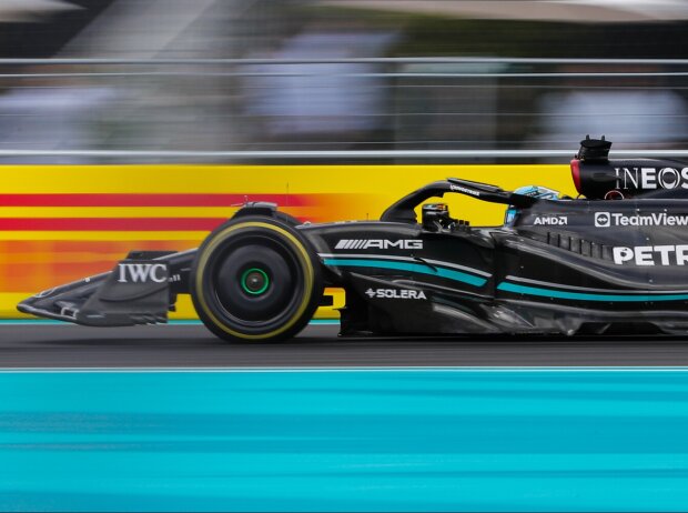 Titel-Bild zur News: George Russell im Mercedes W14 beim Formel-1-Rennen in Miami 2023