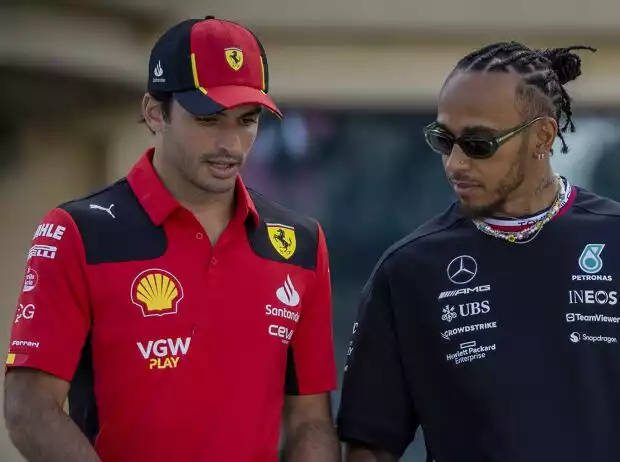 Carlos Sainz, Lewis Hamilton Titel-Bild zur News: Carlos Sainz, Lewis Hamilton
