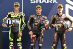 Alonso Lopez (Speed Up), Sam Lowes (Marc VDS) und Tony Arbolino (Marc VDS) 