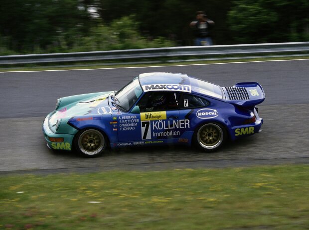 24h-Sieger 1993: Franz Konrad, Antonio De Azevedo, Oernulf Wirdheim und Frank Katthöfer im Konrad-Porsche
