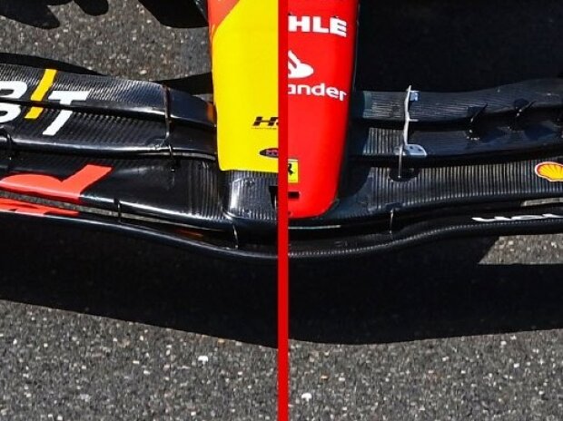 Titel-Bild zur News: Foto-Vergleich zwischen Red Bull RB19 und Ferrari SF-23 in der Formel-1-Saison 2023