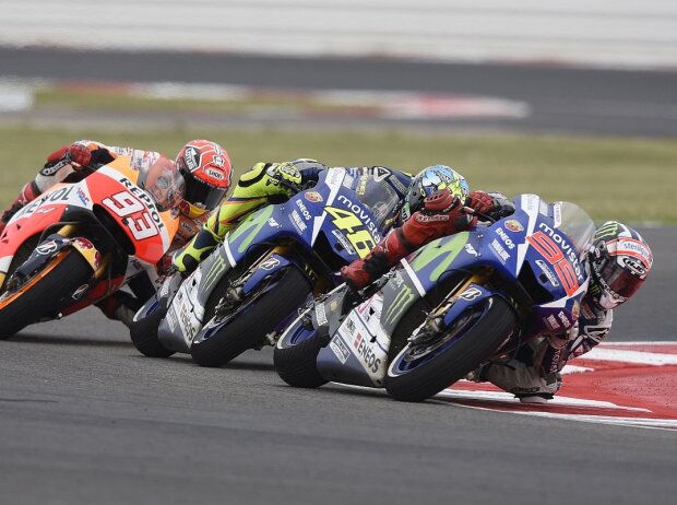 Jorge Lorenzo, Valentino Rossi, Marc Marquez Jorge Lorenzo, Valentino Rossi, Marc Marquez