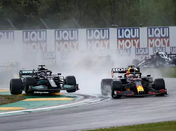 Max Verstappen, Lewis Hamilton Titel-Bild zur News: Max Verstappen, Lewis Hamilton