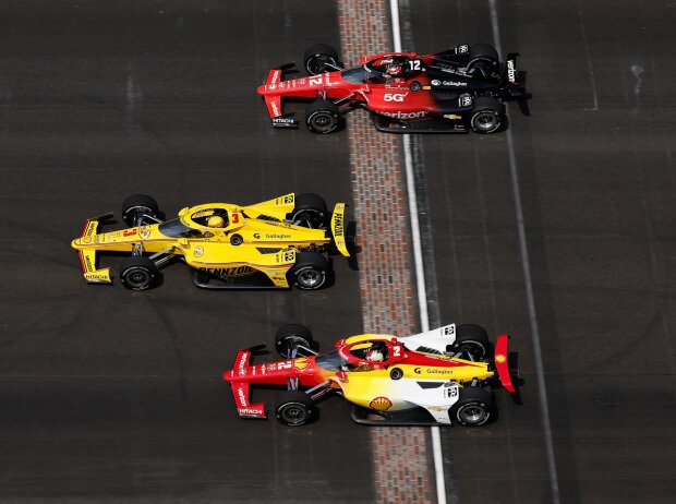 Scott McLaughlin, Josef Newgarden, Will Power Scott McLaughlin, Josef Newgarden, Will Power