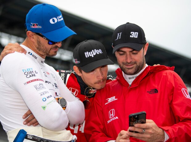 Graham Rahal, Christian Lundgaard, Jack Harvey Graham Rahal, Christian Lundgaard, Jack Harvey