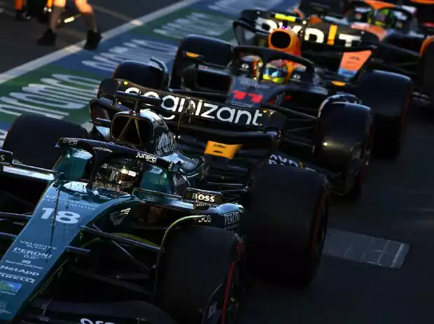 Lance Stroll vor Sergio Perez Titel-Bild zur News: Lance Stroll vor Sergio Perez