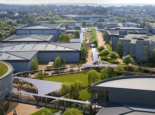 Geplante Mercedes-Fabrik in Brackley Titel-Bild zur News: Geplante Mercedes-Fabrik in Brackley
