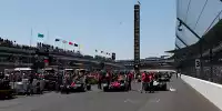 Startaufstellung zum Indy 500 auf dem Indianapolis Motor Speedway