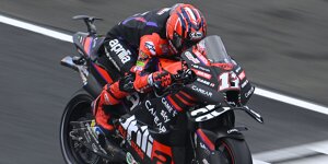 Aprilia wieder mit Heckflügel: MotoGP mit Aerodynamik "einfacher zu fahren"