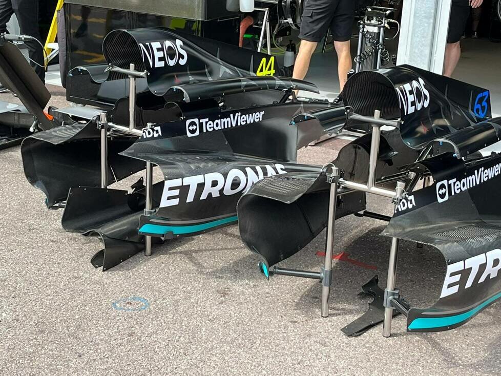 Update für den Mercedes W14 (2023) in Monaco