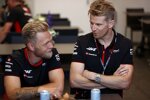 Kevin Magnussen (Haas) und Nico Hülkenberg (Haas) 