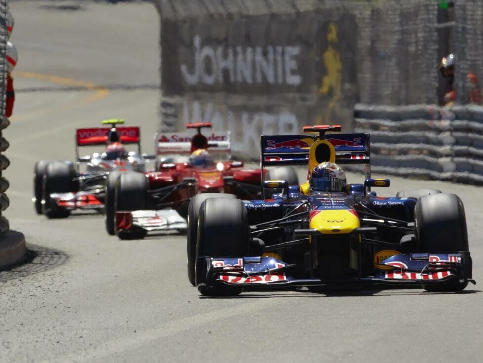 Sebastian Vettel, Fernando Alonso, Jenson Button
