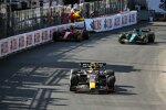 Carlos Sainz (Ferrari), Sergio Perez (Red Bull) und Lance Stroll (Aston Martin) 