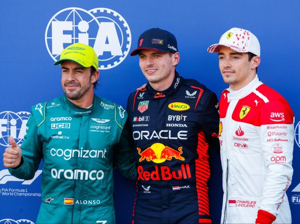 Fernando Alonso, Max Verstappen, Charles Leclerc Fernando Alonso, Max Verstappen, Charles Leclerc