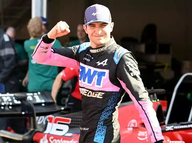 Titel-Bild zur News: Esteban Ocon (Alpine) jubelt über Platz vier beim Qualifying zum Formel-1-Rennen in Monaco 2023