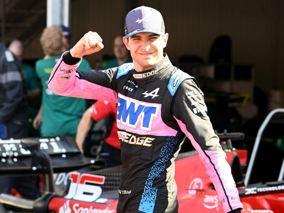 Esteban Ocon (Alpine) jubelt über Platz vier beim Qualifying zum Formel-1-Rennen in Monaco 2023