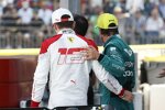 Charles Leclerc (Ferrari) und Fernando Alonso (Aston Martin) 