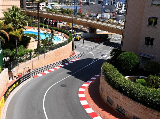 Streckenabschnitt in Monaco zwischen Haarnadel und Tunnel Streckenabschnitt in Monaco zwischen Haarnadel und Tunnel