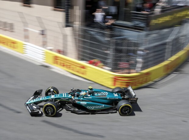 Fernando Alonso (Aston Martin AMR23) beim Training zum Formel-1-Rennen in Monaco 2023 Fernando Alonso (Aston Martin AMR23) beim Training zum Formel-1-Rennen in Monaco 2023