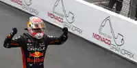 Max Verstappen bejubelt seinen Sieg beim Formel-1-Rennen in Monaco 2023