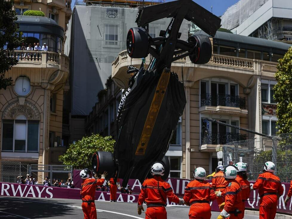 Unterboden des Mercedes W14 von Lewis Hamilton