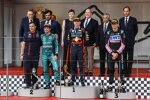 Fernando Alonso (Aston Martin), Max Verstappen (Red Bull) und Esteban Ocon (Alpine) 