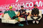 Fernando Alonso (Aston Martin), Max Verstappen (Red Bull) und Esteban Ocon (Alpine) 