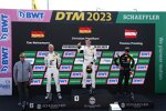 Christian Engelhart (Toksport-WRT-Porsche), Tim Heinemann (Toksport-WRT-Porsche) und Thomas Preining (Manthey-EMA-Porsche) 
